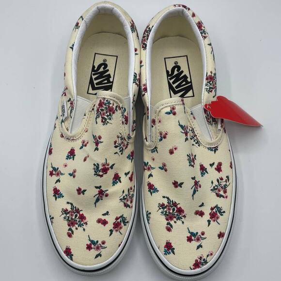 Vans Unisex Ditsy Floral Old Skool Shoes - Classic White  Vans Classic Slip-on Ditsy Floral